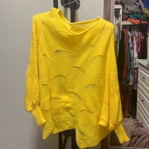 Bright yellow sweater